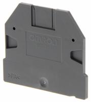 xw5e-s25 Omron XW5E Series End Cover for Use with XW5G-S10-1.1-1 Grounding Terminal Block, XW5G-S2.5-1.1-1 Grounding Terminal