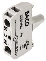 33eawl BACO BACO Series Light Block, 24V, White Light