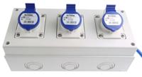 670uk1633 Scame IP44 Blue Surface Mount Socket, Rated At 16A, 200 → 250 V