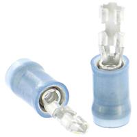 640931-1 TE Connectivity PIDG FASTON .110 Blue Insulated Female Spade Connector, Receptacle, 2.79 x 0.8mm Tab Size, 1.3mm² to