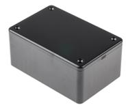 1591lbk Hammond 1591 Series Black Flame Retardant ABS Enclosure, IP54, Black Lid, 85 x 56 x 39mm