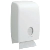 6945 Aquarius Plastic White Wall Mounting Towel Dispenser, 274mm x 418mm x 146mm