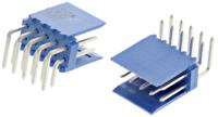281742-5 TE Connectivity AMPMODU HE14 Series Right Angle Through Hole PCB Header, 10 Contact(s), 2.54 mm Pitch, 2 Row, Shrouded