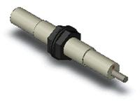 e2k-x4me2 Omron Capacitive Threaded Barrel Proximity Sensor, M12, 4 mm Detection, NPN NC, 10 → 30 V dc