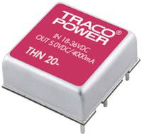 thn-20-4812 TRACOPOWER THN 20 DC-DC Converter, 12V dc/ 1.67A Output, 36 → 75 V dc Input, 20W, Through Hole, +85°C Max Temp