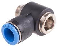 qslv-g38-12-i Festo QS Series Elbow Threaded Adaptor, G 3/8 Male to Push In 12 mm, Threaded-to-Tube Connection Style, 186155