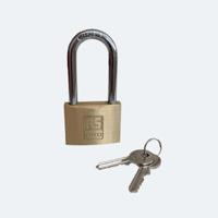 195-8249 RS PRO Key Brass, Stainless Steel Padlock, Keyed Alike, 7mm Shackle, 50mm Body