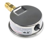 mit3d22b15 Bourdon G 1/4 Analogue Pressure Gauge 1bar Bottom Entry 63mm Outside Diameter, With RS Calibration