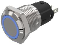 82-41510124 EAO 82 Series Blue Indicator, 24V ac/dc, 16mm Mounting Hole Size, Solder Tab Termination, IP65, IP67