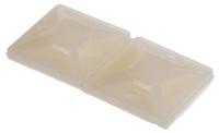 811-1713 RS PRO Self Adhesive Natural Cable Tie Mount 19.5 mm x 19.5mm, 4.6mm Max. Cable Tie Width