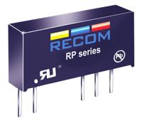 rp-2424s Recom RP DC-DC Converter, 24V dc/ 42mA Output, 21.6 → 26.4 V dc Input, 1W, Through Hole, +90°C Max Temp -40°C