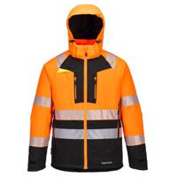 dx430obrm Portwest DX430O Black/Orange Unisex Hi Vis Jacket, M