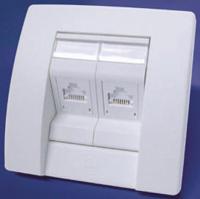 mgb-00002-02-single Molex Premise Networks White Telephone Socket