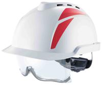 gvc1a-00000h0-000 MSA Safety V-Gard 930 White Safety Helmet, AdjustableVentilated