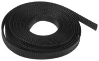 408-205 RS PRO Expandable Braided PET Black Cable Sleeve, 15mm Diameter, 5m Length