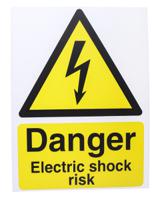 917-5421 RS PRO Electrical Hazard Warning Sign (English)