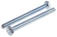 917-2892 RS PRO Bright Zinc Plated Steel, Hex Bolt, M8 x 90mm