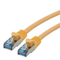 21152824-100 Roline, 1.5m Cat6a, Yellow RJ45 to Male RJ45 Male, S/FTP, Terminated LSZH Sheath
