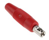 930046101 Hirschmann Test & Measurement Red Male Banana Plug, 4 mm Connector, Screw Termination, 16A, 30 V ac, 60V dc, Nickel