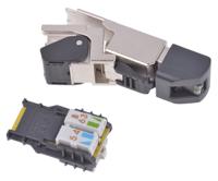 j00026a2003 Telegartner MFP8 Series Male RJ45 Connector, Cable Mount, Cat6a Straight 8P8C -Way