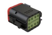 at06-08sa-rdblk Amphenol Industrial, AT Cable connector Socket 8 Way, Crimp Termination AT06-08SA-RDBLK