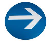 174-5997 RS PRO PVC Mandatory One Way Sign