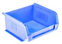 484-3996 RS PRO PP Storage Bin, 90mm x 100mm x 50mm, Blue