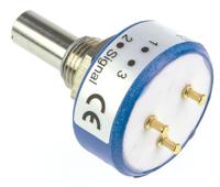 357b0502mab251s22 Vishay 357 5kΩ Rotary Potentiometer Continuous-Turns 1-Gang Panel Mount, 357B0502MAB251S22