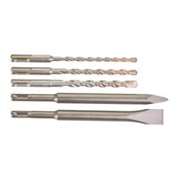 4932430002 5-Piece SDS Plus Drill Bit Set for Concrete, 10mm Max, 5mm Min