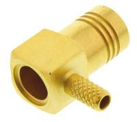 r114186000w Radiall, Plug Cable Mount SMB Connector, 50Ω, Crimp Termination, Right Angle Body