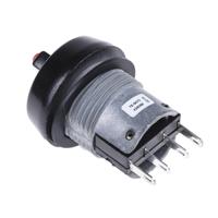 76-9470439088r ITW Switches 76-94 Series Illuminated Push Button Switch, Panel Mount, 22mm Cutout, SPDT, Clear LED, 250V ac, IP67