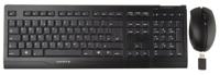 jd-0410gb-2 Cherry B.Unlimited 3.0 Wireless Keyboard and Mouse Set, QWERTY (UK), Black