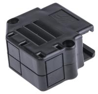 863093c15alf Amphenol Communications Solutions 863093C Series Thermoplastic Angled, Straight D Sub Backshell, 15 Way, Strain Relief