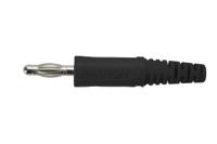 fk-9-s-ni-sw Schutzinger Black Male Banana Plug, 4 mm Connector, Screw Termination, 32A, 33 V ac, 70V dc, Nickel Plating