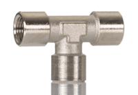 160620018 Norgren 16 Series Tee Threaded Adaptor, G 1/8 Female to G 1/8 Female, Threaded Connection Style, 16062
