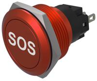 82-67511000b015 EAO Series 82 Series Push Button Switch, Momentary, Flush Mount, 22mm Cutout, SPST, SPST, IP65, IP67