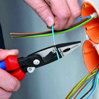 13-82-200 Knipex Combination Pliers, 200 mm Overall, Straight Tip