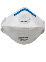 auump300vsl SINGER SAFETY AUUMP Series Disposable Respirator for General Purpose Protection, FFP3 NR D, Valved, Fold Flat 12Box per