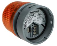 46031060 Werma EvoSIGNAL Mini Series Yellow Sounder Beacon, 115 → 230 V ac, IP66, Base Mount, 95dB at 1 Metre