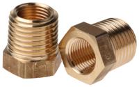 0163-13-10 Legris Brass Pipe Fitting, Straight Threaded Reducer, Male R 1/4in to Female G 1/8in