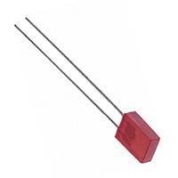 hlmp-s201 Broadcom1.9 V Red LED Rectangular Through Hole, HLMP-S201