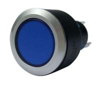175-8260 RS PRO Illuminated Push Button Switch, Momentary, Panel Mount, 22.2mm Cutout, SPDT, Blue LED, 250V ac, IP65