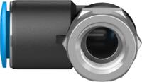 qslf-14-10-b Festo QS Series Elbow Threaded Adaptor, G 1/4 Female to Push In 10 mm, Threaded-to-Tube Connection Style, 153279