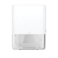 552550 Tork Plastic White Folded Hand Towel Dispenser Paper Towel Dispenser, 101mm x 491mm x 367mm