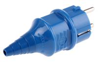 10838 MENNEKES French / German Mains Plug, 16A Blue, Cable Mount Thermoplastic Screw, 230 V