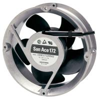 109e1724k502 Sanyo Denki 109E Series Axial Fan, 24 V dc, DC Operation, 509.7m³/h, 31.2W, 1.3A Max, 172 (Dia.) x 51mm