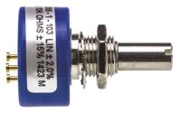 6639s-1-103 Bourns 6639 10kΩ Rotary Potentiometer Continuous-Turns 1-Gang Panel Mount, 6639S-1-103