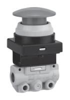 vm130-01-30ba SMC Push Button (Mushroom) Pneumatic Relay Pneumatic Manual Control Valve VM100 Series, R 1/8, 1/8, III B