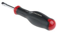 r236b Facom R.236B 1/4 in Square Drive Medium Spinner, 158 mm Overall