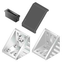 3842548852 Bosch Rexroth Angular Cover Cap, Connecting Component, Strut Profile 60 mm, Groove Size 10mm